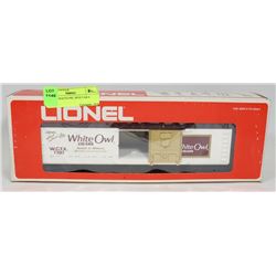 LIONEL WHITEOWL BOX CAR 0 SCALE.