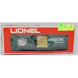 LIONEL CANADA DRY BOX CAR 0 SCALE.