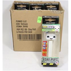 BOX OF 6 GHOSTBUSTERS PEZ DISPENSERS STAYPUFF