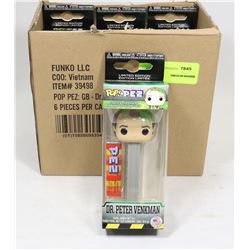 BOX OF 6 GHOSTBUSTERS PEZ DISPENSERS DR PETER
