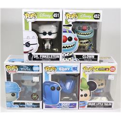 BOX OF 5 ASSORTED FUNK POPS