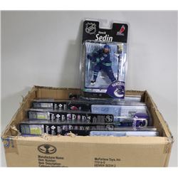 BOX OF 8 HENRIK SEDIN NHL FIGURES
