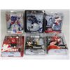 Image 1 : BOX OF 6 ASSORTED NHL FIGURES INCL MARIO LEMIEUX