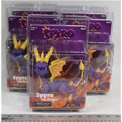 BOX OF 5 SPYRO THE DRAGON FIGURES
