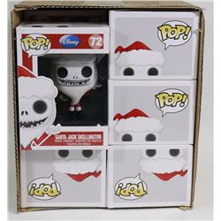 BOX OF 6 DISNEY SANTA JACK SKELETON NIGHTMARE