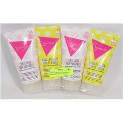 4 PACK VANILLA BLOSSOM AND UNSCENTED GENTLE WASH