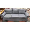 Image 1 : GREY FABRIC 3-SEAT SOFA - RUGGED DENIM