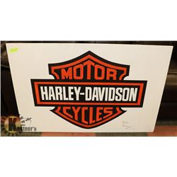 3 X 3' HARLEY DAVIDSON ORIGINAL PAINTED SIGN 1 OF1