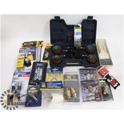 BUCKET OF VARIOUS TOOLS: CLAMPS