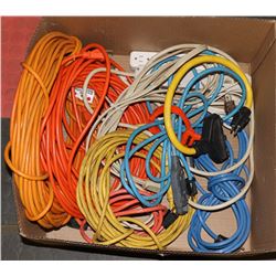 LARGE BOX WITH EXTENSION CORDS, POWER