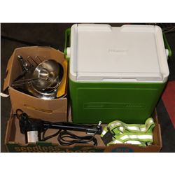 LARGE FLAT OF CAMPING GEAR INCL.