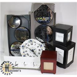 NEW HOME DECOR WALL ITEMS, & WOOD PHOTO