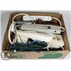 Image 1 : BOX OF POWER BARS AND ASSORTED EXTENSION CORD