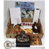 Image 1 : HORSE LOVERS LOT: INCLUDES TRINKET BOX, AND MORE