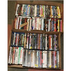 2 BOXES OF DVD'S WITH BLUE RAYS 150+ TOTAL