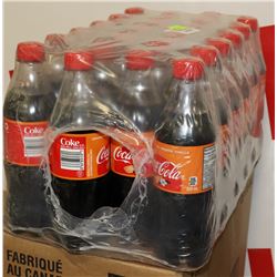 FLAT WITH 24 500ML BOTTLES COCA COLA, ORANGE,