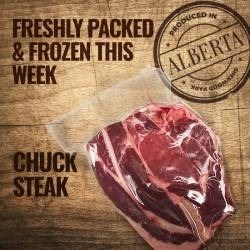 LOT OF 4 CHUCK STEAKS