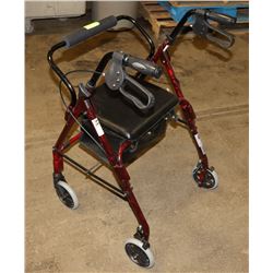 ROLLATOR WALKER REGULAR SIZE W/