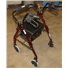 Image 1 : ROLLATOR WALKER REGULAR SIZE W/