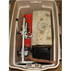 CHAIN BINDER, TOOL BOXES, DRILL PRESS