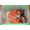 Image 1 : BIN W/ 8 EXTENSION CORDS - 10 FEET TO 50 FEET IN L