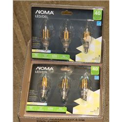 2 NEW PACKAGES OF NOMA B11 LED LIGHTS