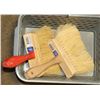 Image 1 : PAIR OF 2 NEW KALSOMINE ALL PURPOSE BRUSHES