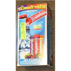 SET OF 28 ZIPFIZZ ENERGY DRINK TUBES IN 3 FLAVOURS