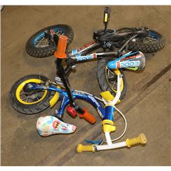 TWO KIDS BIKES -ONE IS A BALANCE BIKE / PEDAL BIKE