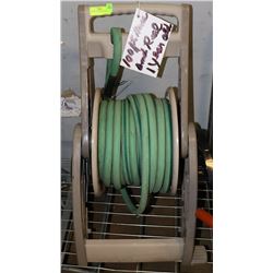 HOSE REEL WITH 100 FT. HOSE