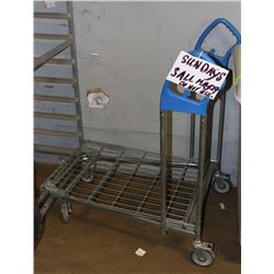 STAINLESS STEEL CART ON CASTORS