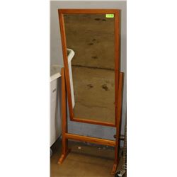STANDING MIRROR APPROXIMATELY 5 FEET TALL
