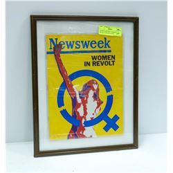 FRAMED HISTORIC WOMEN'S REVOLUTION MAGAZINE