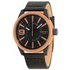 Image 2 : NEW DIESEL BLACK DIAL/BLK LEATHER BAND MSRP $225