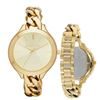 Image 3 : NEW MICHAEL KORS SLIM RUNWAY CHAMPAGNE DIAL GOLD