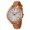 Image 1 : NEW MICHAEL KORS ROSE GOLD/BROWN BAND MSRP $275