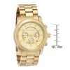 Image 8 : NEW MICHAEL KORS TRIPLE CHRONO GOLD WATCH MSRP$389