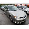 Image 2 : 2007 SUBARU IMPREZA SE, 4DRSW, GREY, GAS, AUTOMATIC, VIN#JF1GG61697H815329, 84,328KMS,