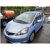 Image 1 : 2010 HONDA FIT, HATCHBACK, BLUE, GAS, AUTOMATIC, VIN#JHMGE8H5XAC805985, 103,543KMS