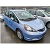 Image 2 : 2010 HONDA FIT, HATCHBACK, BLUE, GAS, AUTOMATIC, VIN#JHMGE8H5XAC805985, 103,543KMS