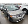 Image 2 : 2007 HONDA CIVIC, GREY, 4DRSD, GAS, STANDARD, VIN#2HGFA15527H000560, 203,955KMS