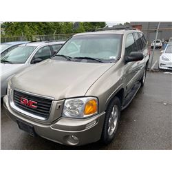 2003 GMC ENVOY 4DRSW, ANTIFREEZE IN ENGINE, BROWN VIN#1GTKDT13S132271951, 222,755KMS,