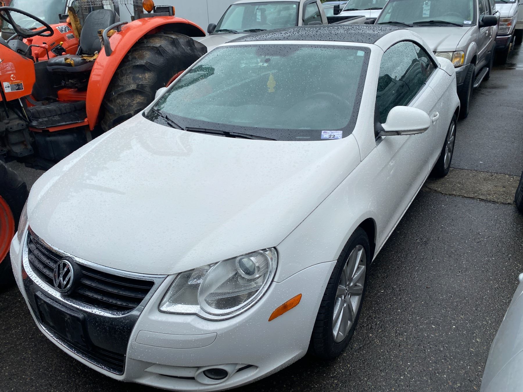 2008 Volkswagen Eos 2.0 T Reviews 2008 VOLKSWAGEN EOS 2.0T, 2DR CONVERTIBLE, WHITE, VIN WVWBA71F08V047853