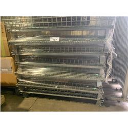 APPROX 7 METAL CAGE STORAGE BINS