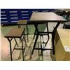Image 3 : DARK WOOD DILLAN HIGH 3 PCS BISTRO SET