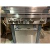 Image 2 : BROIL CHEF BC300EN STAINLESS STEEL 4 BURNER, SIDE BURNER WITH LED LIGHT NATURAL GAS MOBILE BBQ