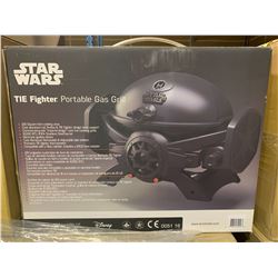 STAR WARS TIE FIGHTER PORTABLE GAS GRILL CAST ALUMINUM LID