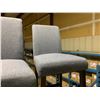 Image 2 : PAIR OF GREY PADDED HIGH BACK BAR STOOLS