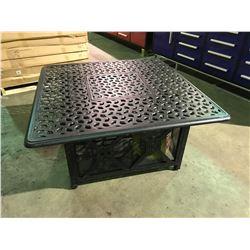 6 BOXES OF CLIFFSIDE SQUARE 48  CAST ALUMINUM OUTDOOR FIRE TABLES ( PARTS ONLY NO BURNERS )