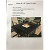 Image 5 : CLIFFSIDE SQUARE 48" CAST ALUMINUM PROPANE OUTDOOR FIRE TABLE